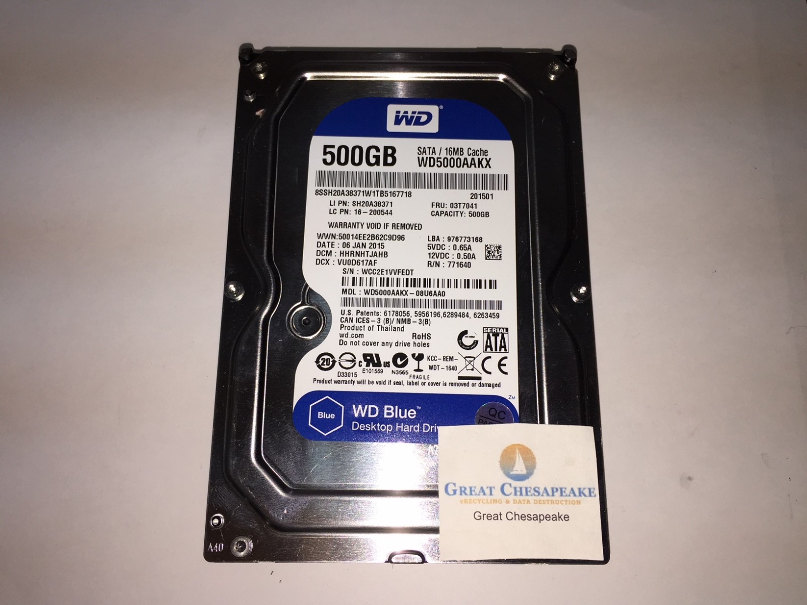 Western Digital WD5000AAKX-08U6AA0 Blue 500GB SATA 7200RPM 3.5″ HDD TESTED!