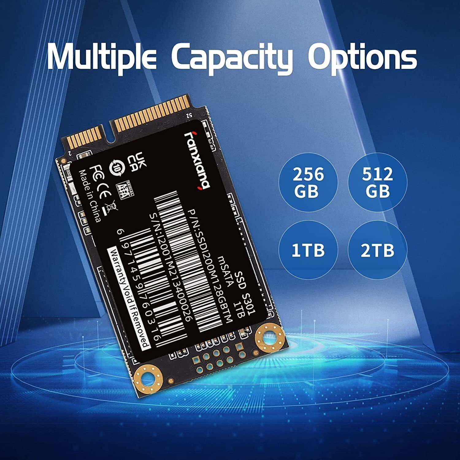 Fanxiang 2TB 1TB mSATA SSD Solid State Drive 6Gb/s For PC/Laptop 550MB/s Lot US