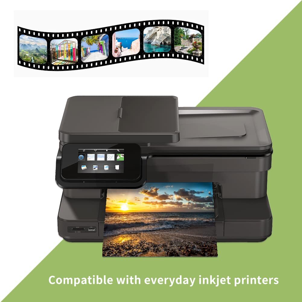 30 Sheets Photo Paper 8″x10″ Glossy Paper Photo for Dye Ink Printer 180gsm In…