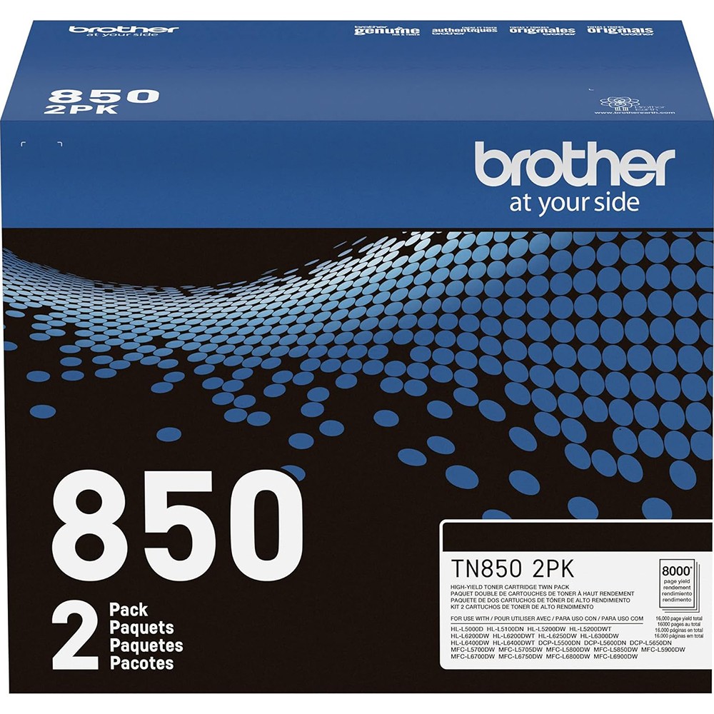Brother High-Yield Toner Black (Twin Pack) with Tech Smart USA Printer Softwares