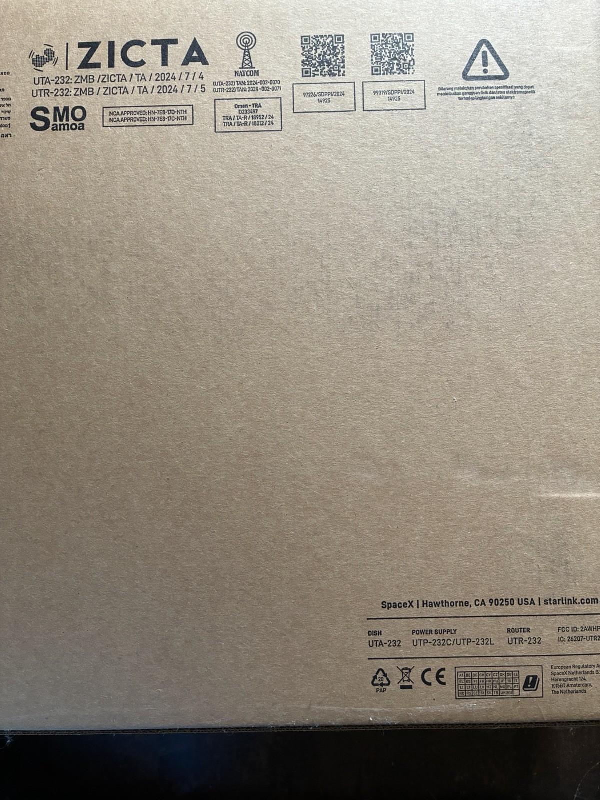 Starlink Gen 3 Standard Kit Router Dish UTR-232 Satellite Internet NEW SEALED