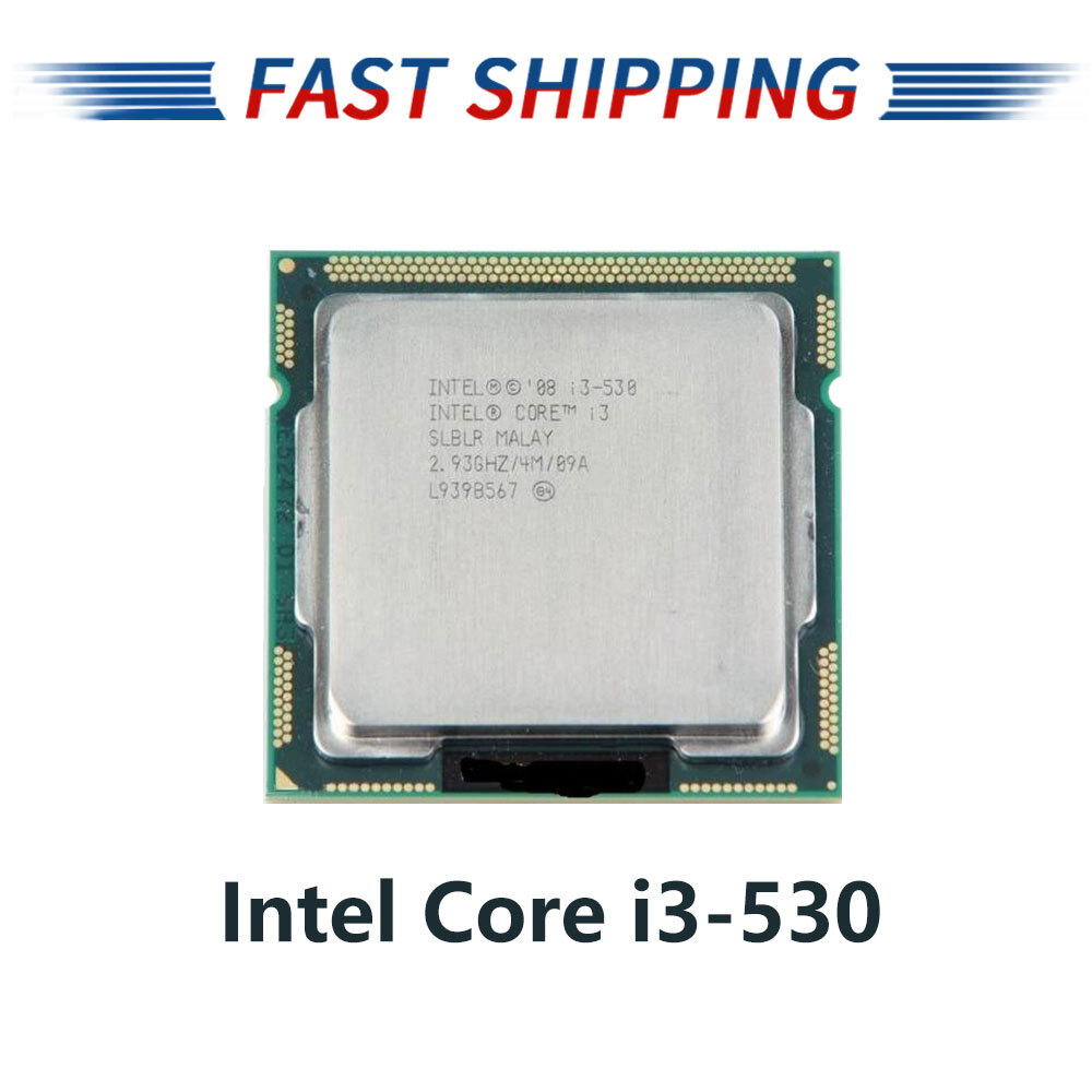 Intel Core i3-530 2.93GHz 2.50GT/s 2-Cores LGA 1156 Desktop Processor SLBLR 73W