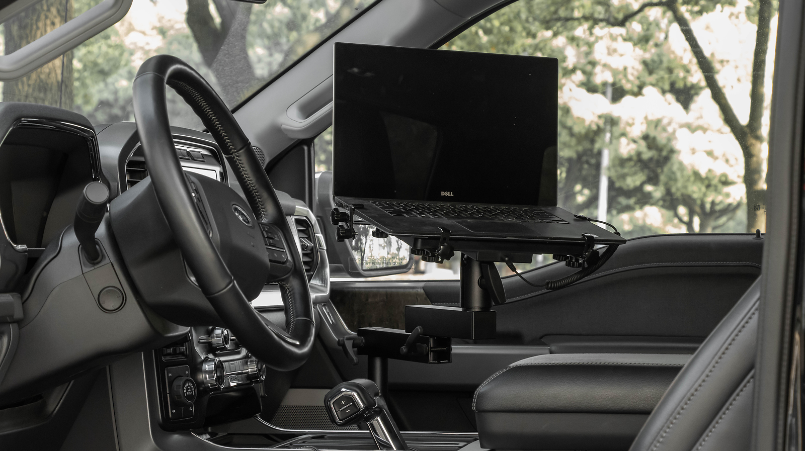 Heavy Duty Truck Laptop Mount for Toyota Tacoma 2024 2025 Adjustable Aluminum