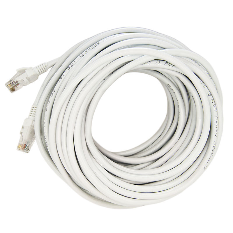 100 FT RJ45 Cat5 Ethernet LAN Network White Cable For PC PS Xbox Internet Router