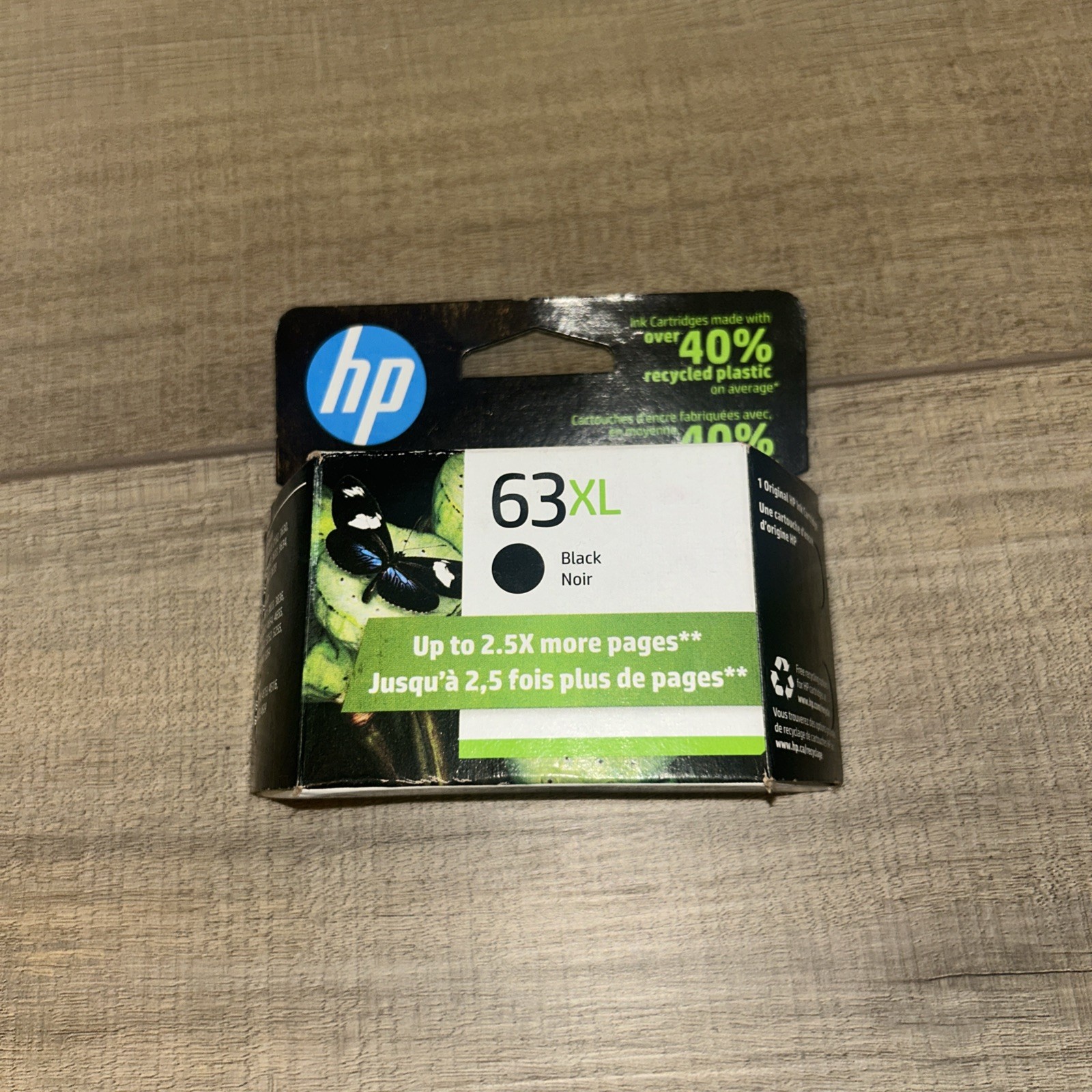 HP 63XL High Yield Black Ink Cartridge F6U64AN Printer Office 2 Genuine