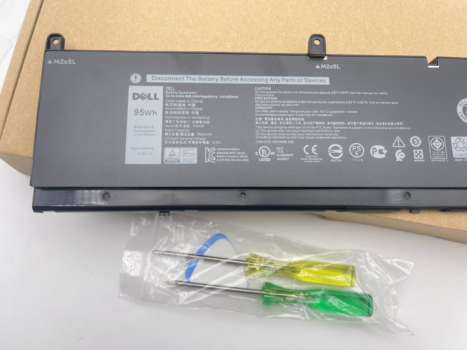 Genuine PKWVM Battery For Dell Precision 7750 7760 7550 7560 Mobile Workstation