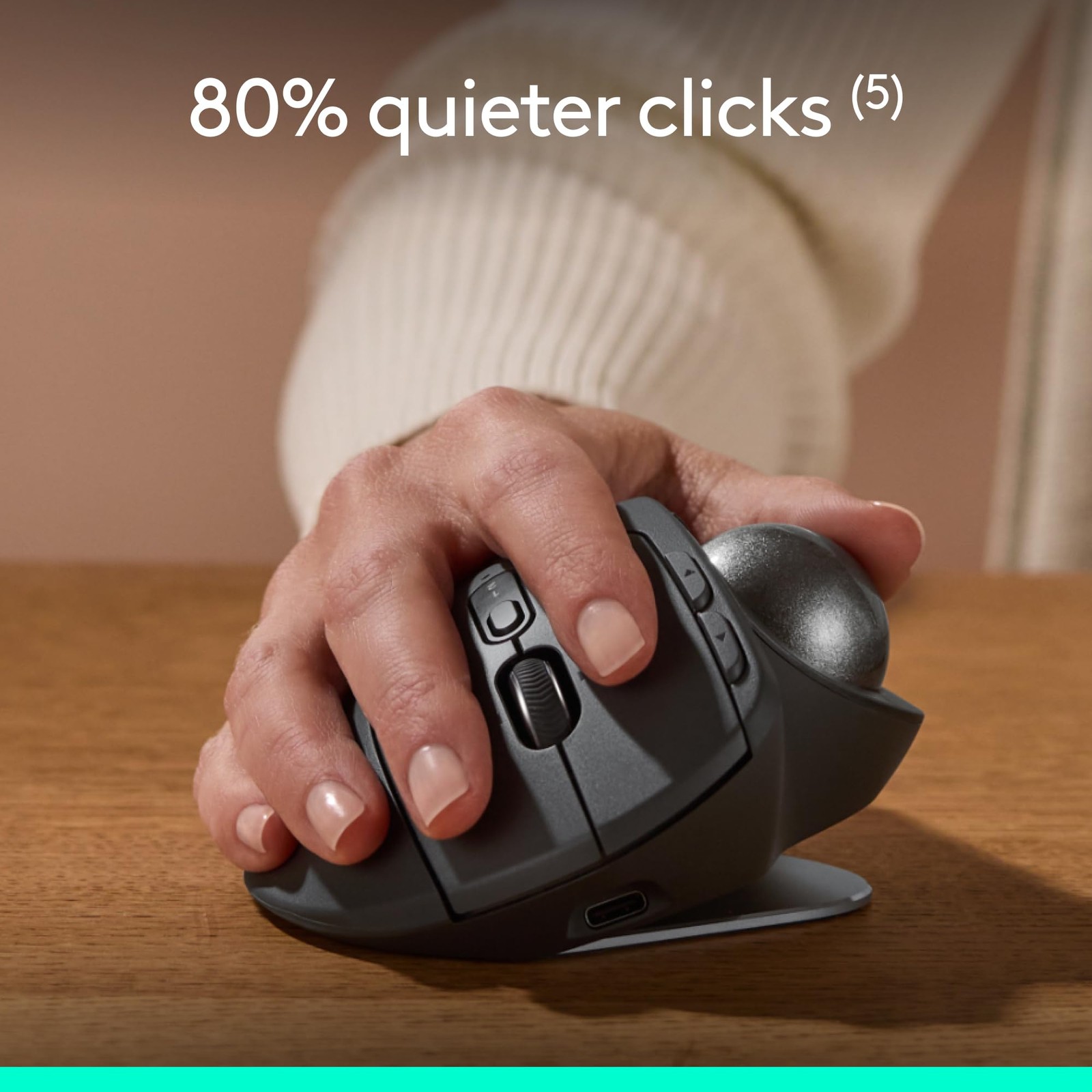 Logitech Ergo Series MX Ergo S – Trackball – ergonomic – optical – 8 buttons –