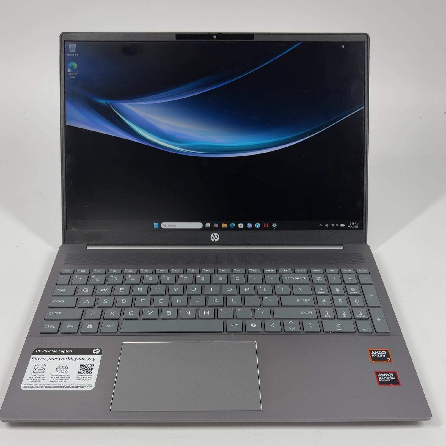 HP Pavilion 16-AG0XXX 16″ Ryzen 7 8840U 3.3GHz 8GB RAM 512GB SSD