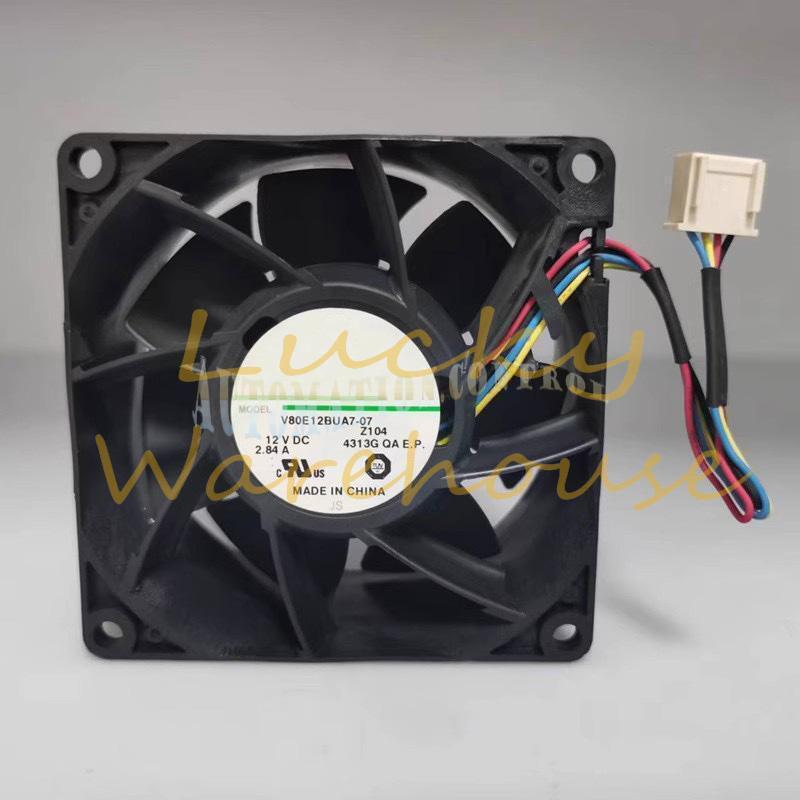 1PC For NIDEC V80E12BUA7-07 DC12V 2.84A 8CM 8038 4-PIN PWM Cooling Fan~