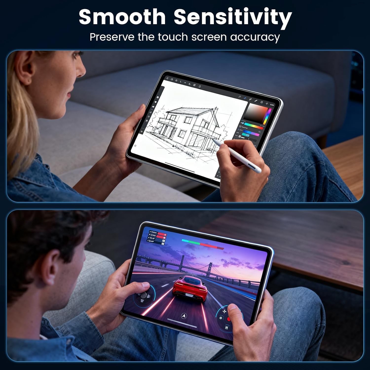 Screen Protector 9H Tempered Glass for Evermyth Tablet 10 Inch (KB1001 / KB1004)