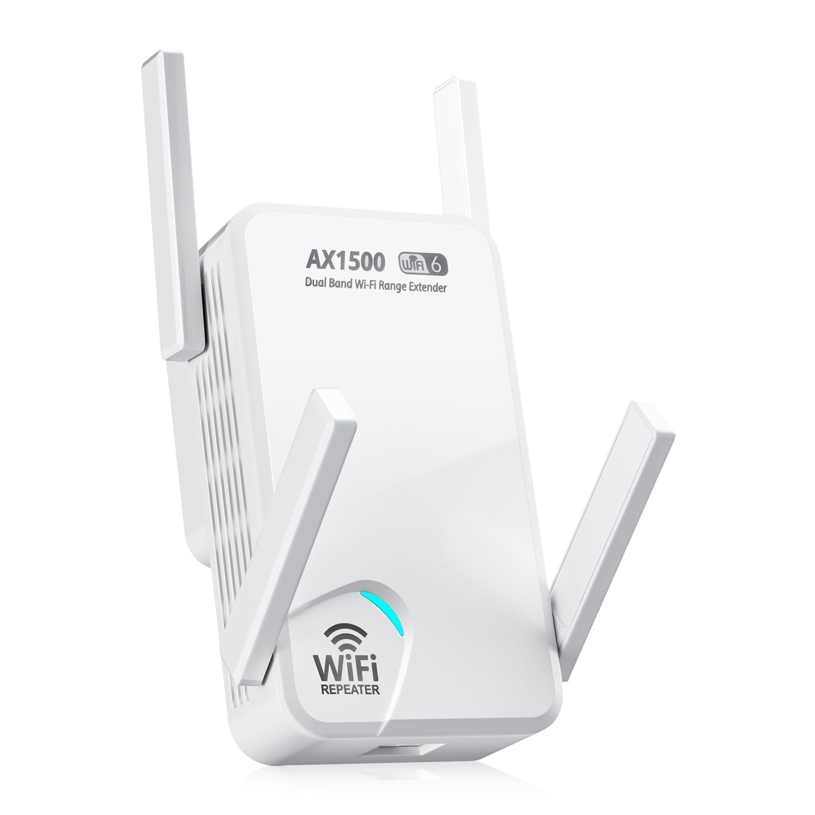 WiFi 6 Extender Signal Booster, Dual Band 5G/2.4G, Up to 1800 Sq Ft, Fix Dead Zo