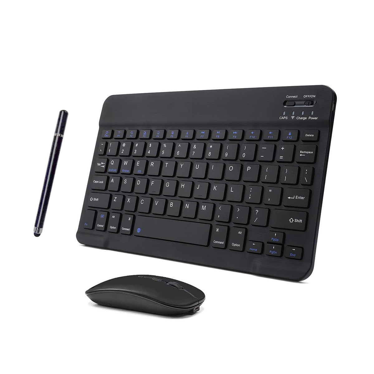 Bluetooth Keyboard & Mouse Combo for iPad iPhone iOS 13/Samsung/Android/Window