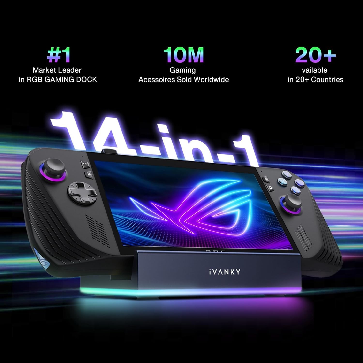 Ultimate 14-in-1 RGB Docking Station for Gaming Consoles