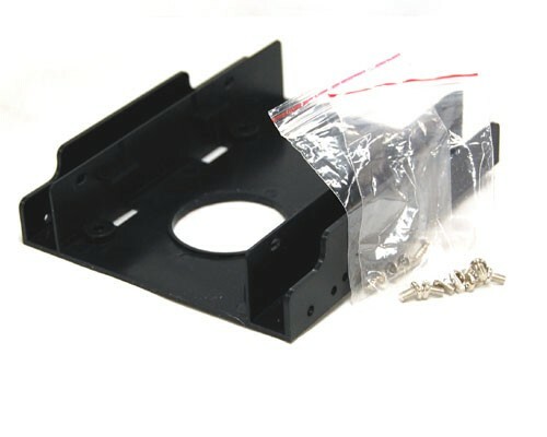 2.5″ to 3.5″ Bay Dual SSD Hard Drive Mounting Bracket Adapter Tray Kit