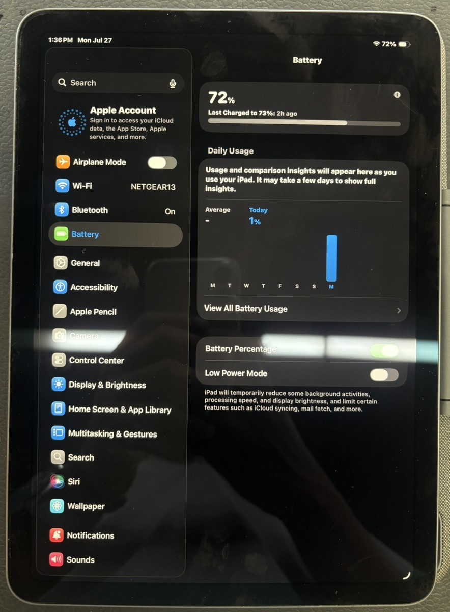 Apple iPad Air A2316 4th Generation, 10.9-inch, 2020 64GB, Wi-Fi Onl (PD3049576)