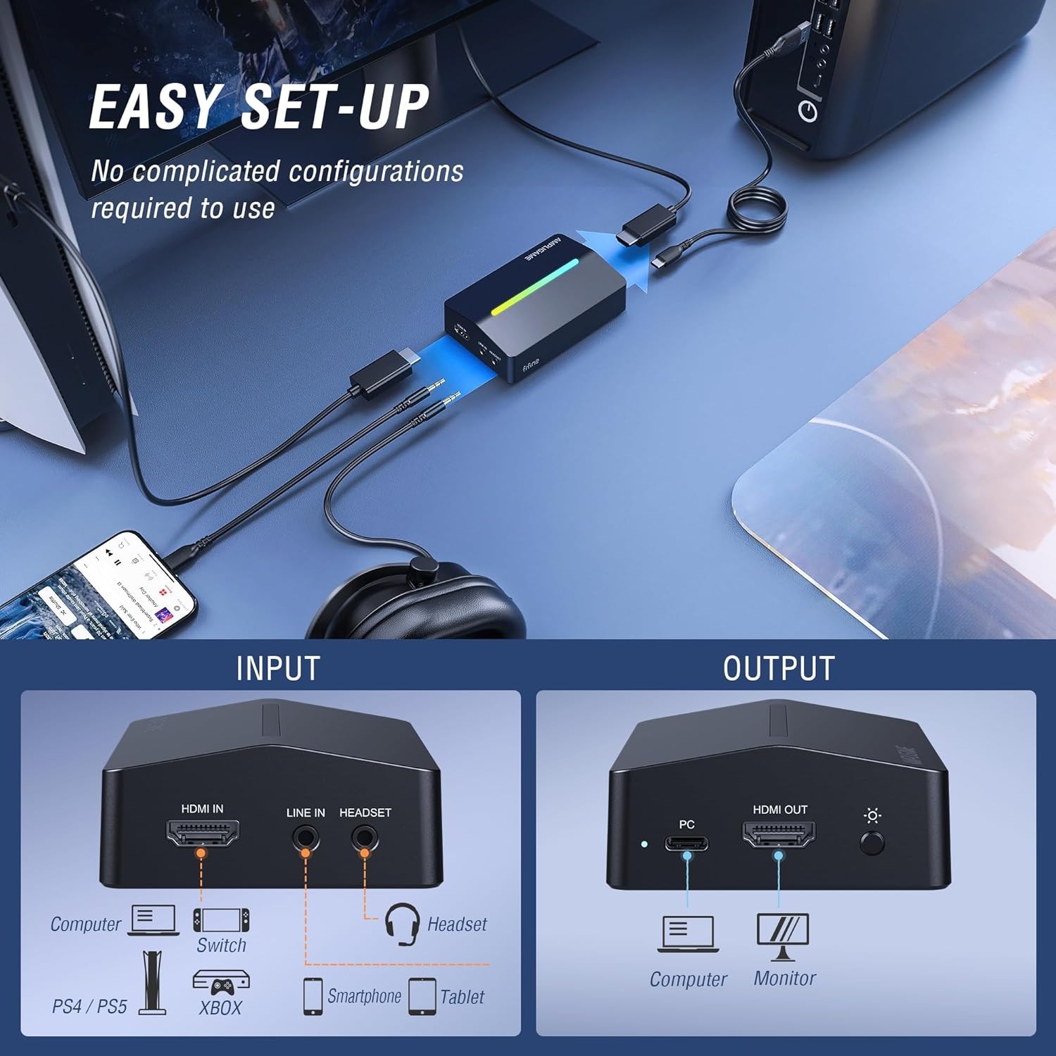 Fifine AmpliGame Video Capture Card v3