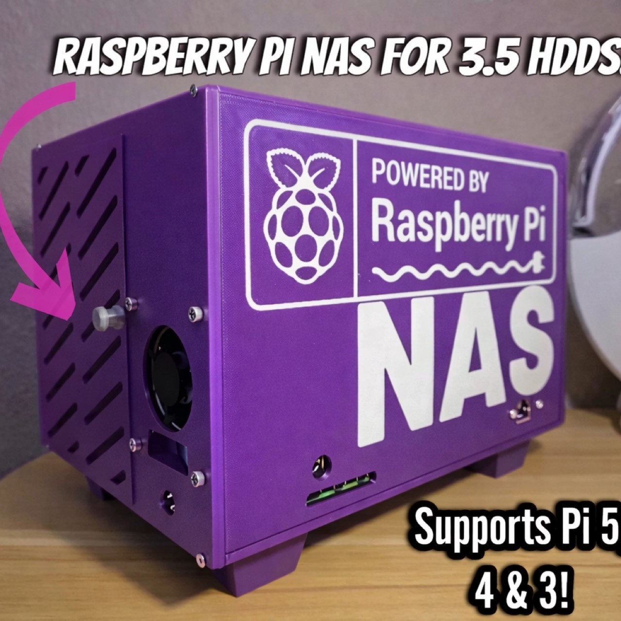 Raspberry pi 5 & pi 3 pi 4 NAS case