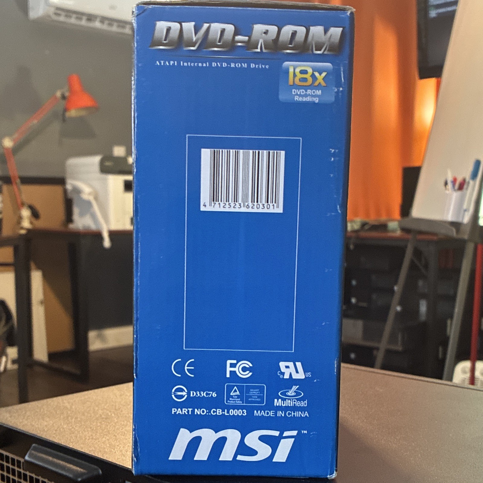 MSI Internal IDE DVD-ROM Drive 18x Read 48x CD-R/RW PC Black CB-L0003