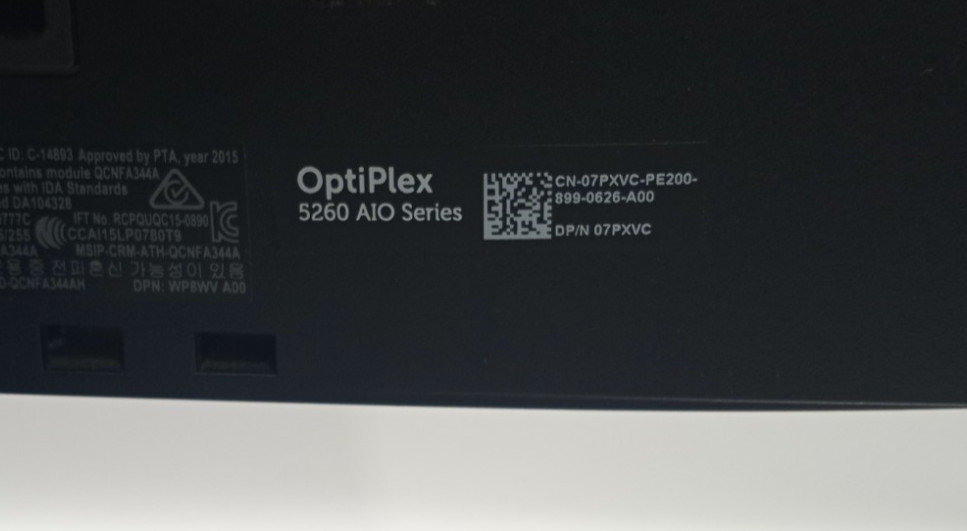 Dell OptiPlex 5260 AIO i5-8500@3.00GHz 8GB RAM 250GB SSD Win11Pro +MC759