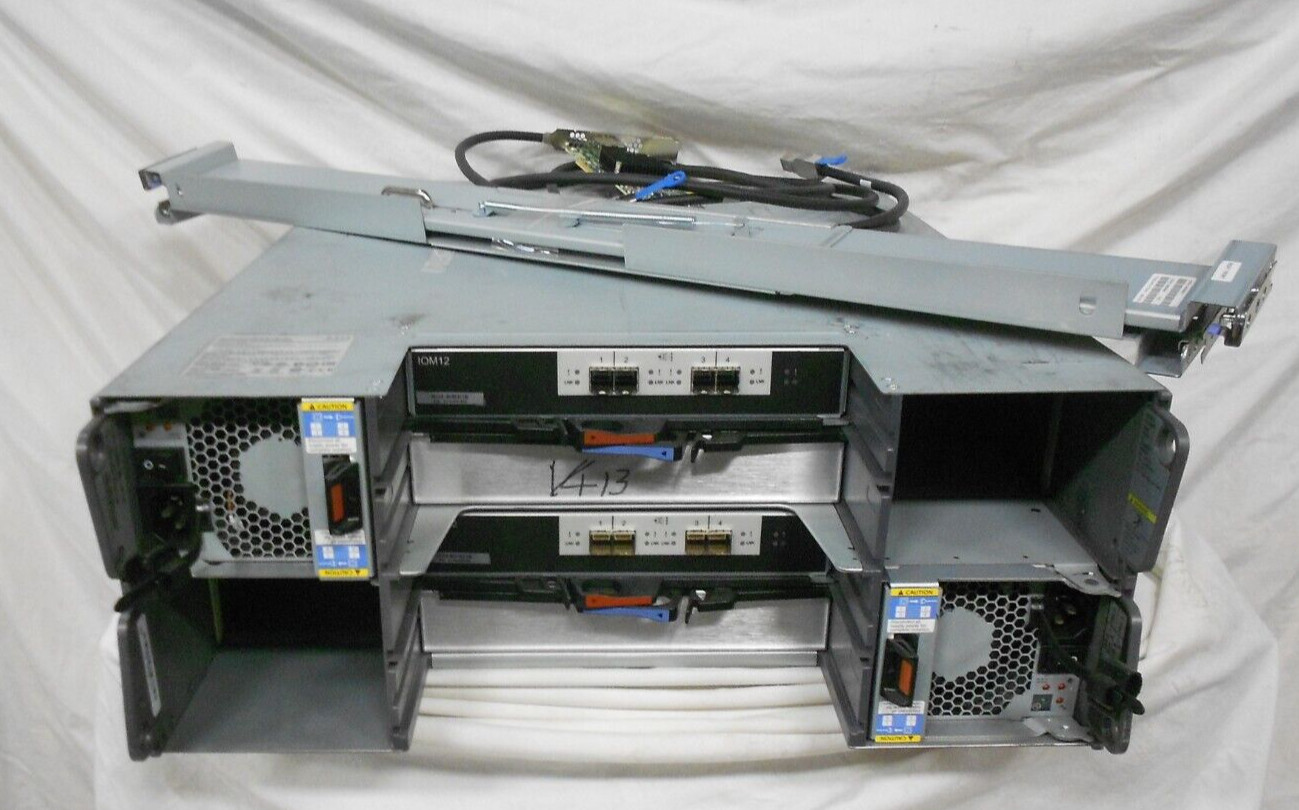 NetApp DS4246 12G IOM12 JBOD Server Expansion Array + SAS Card, Cable, Rail Kit