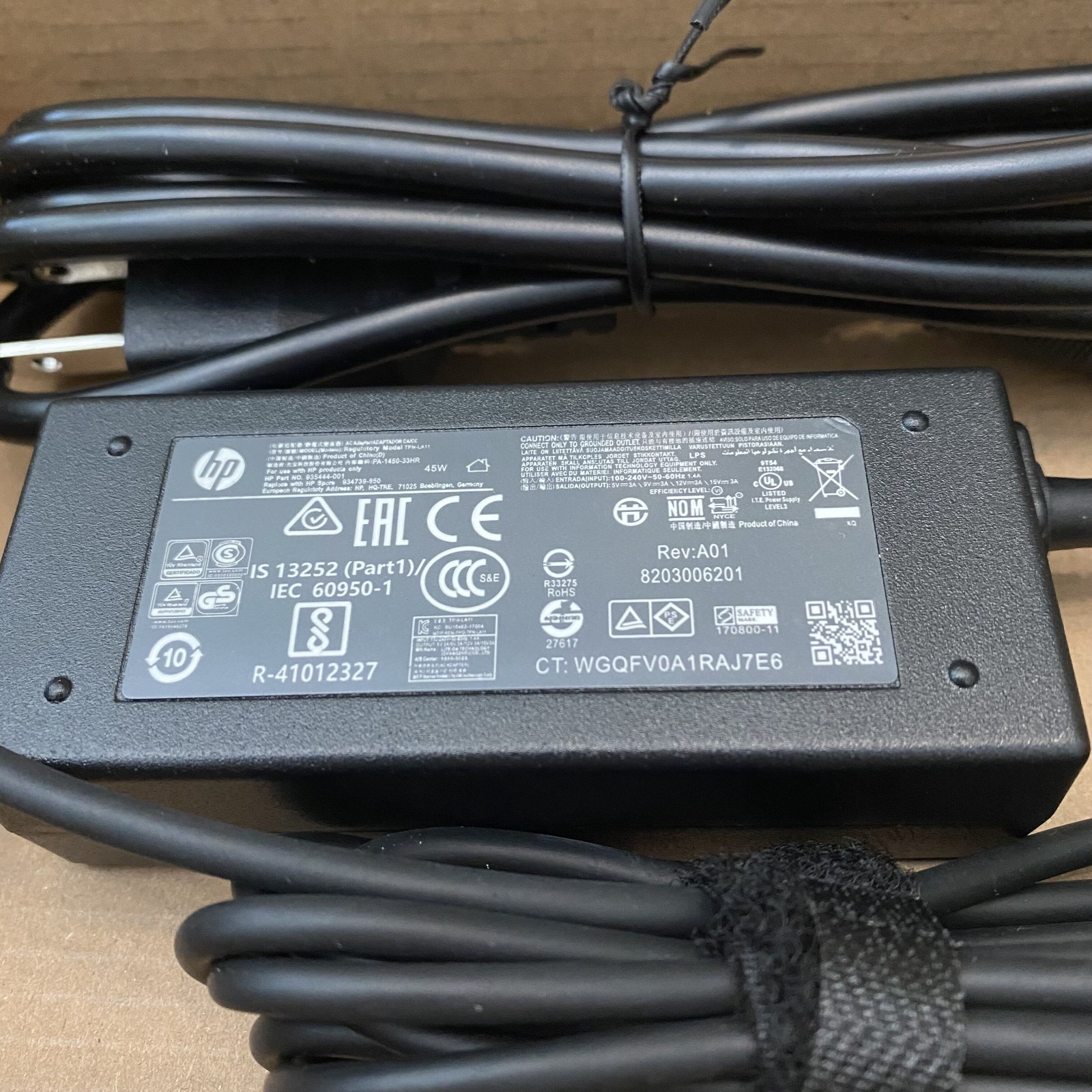 Genuine 45W USB-C Type-C Adapter Charger For HP Chromebook 934739-850 L43407-001