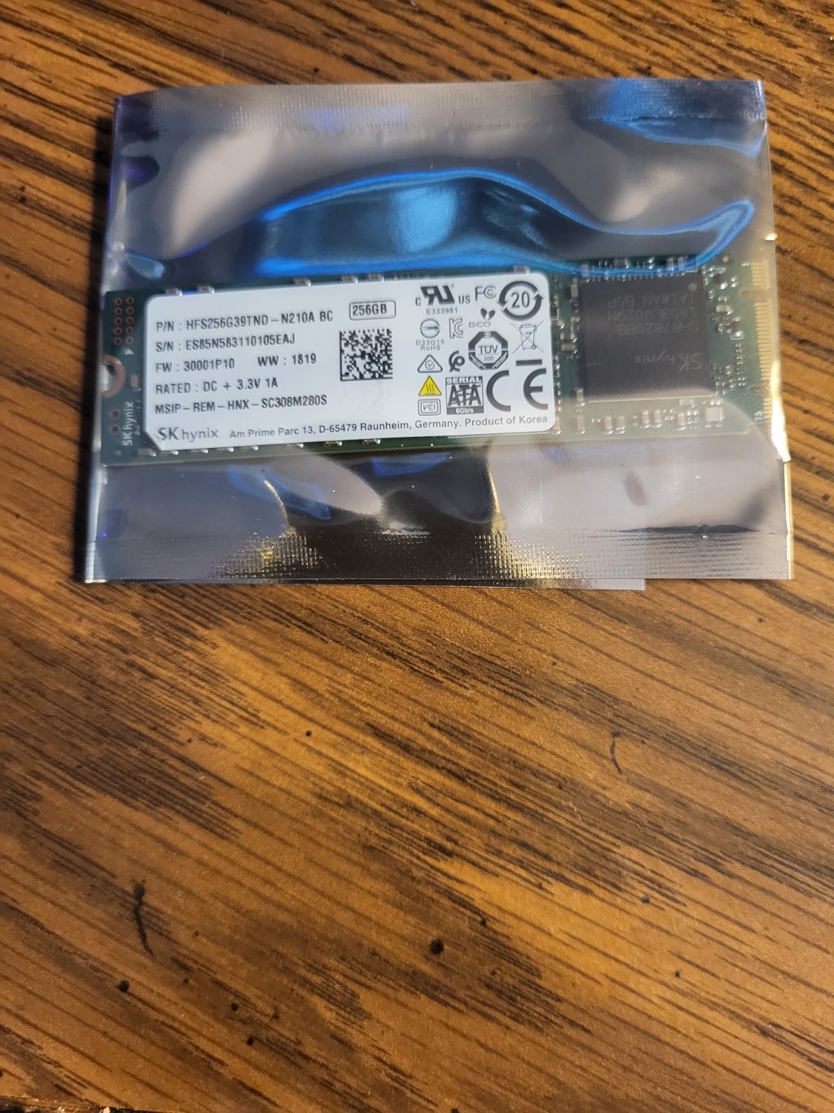 SK hynix SC308 MLC 256GB,Internal,M.2 (HFS256G39TND-N210A) Solid State Drive