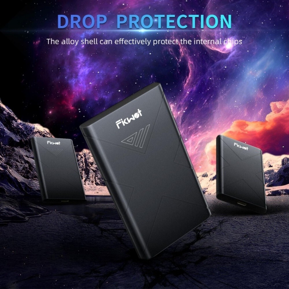 Fikwot FP80 External SSD 2050MB/s USB3.2 Type C Portable Solid State Drive Disk