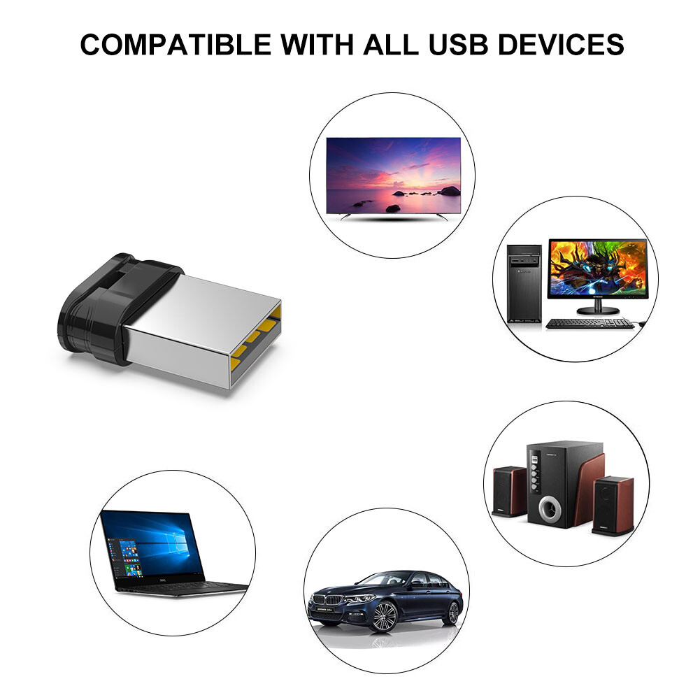 5 Pack 32G Metal Mini Waterproof USB 2.0 Memory Sticks Flash Drive U Stick