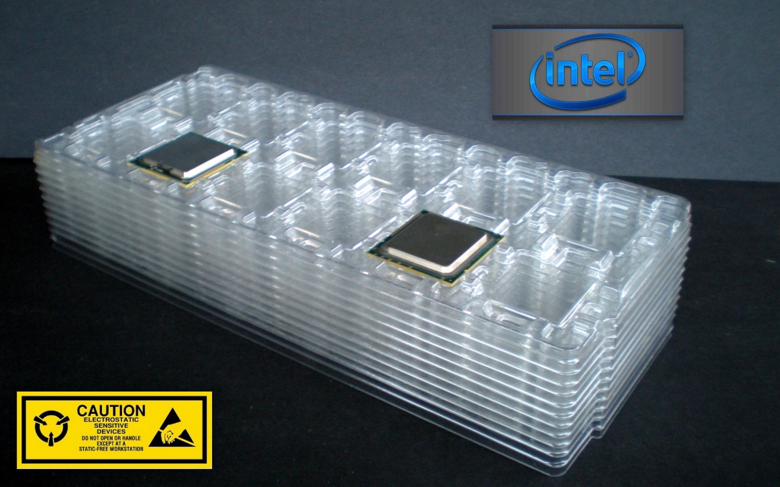 Socket B LGA1366 1356 CPU Tray for Intel i7 Xeon E5 Processors – Qty 10 fits 120