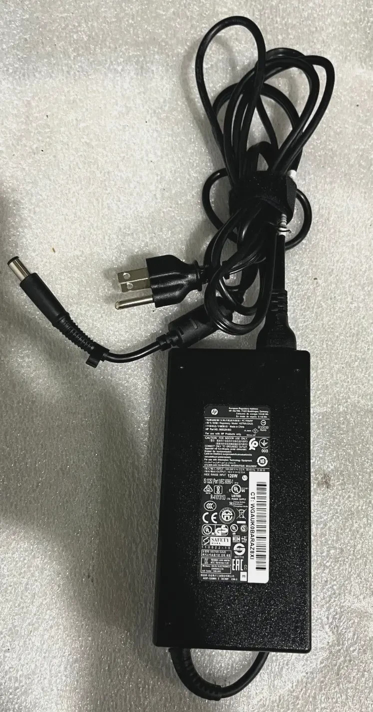 Genuine HP 19.5V 6.15A 120W Laptop Charger AC Adapter Power Supply w/ Power