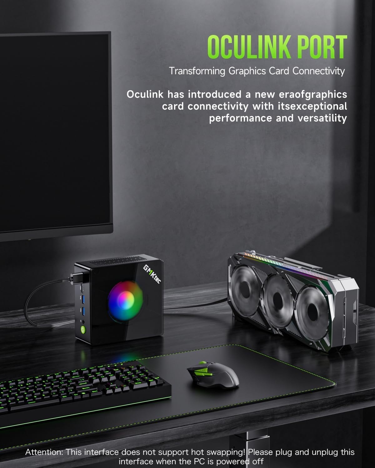 GMKtec K11 Mini PC AMD Ryzen 9 8945HS Mini Gaming Computer 32GB DDR5 1TB SSD