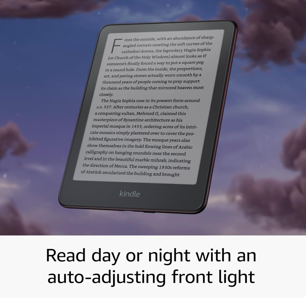 Amazon Kindle Paperwhite Signature Edition Metallic Black – Our fastest Kindle