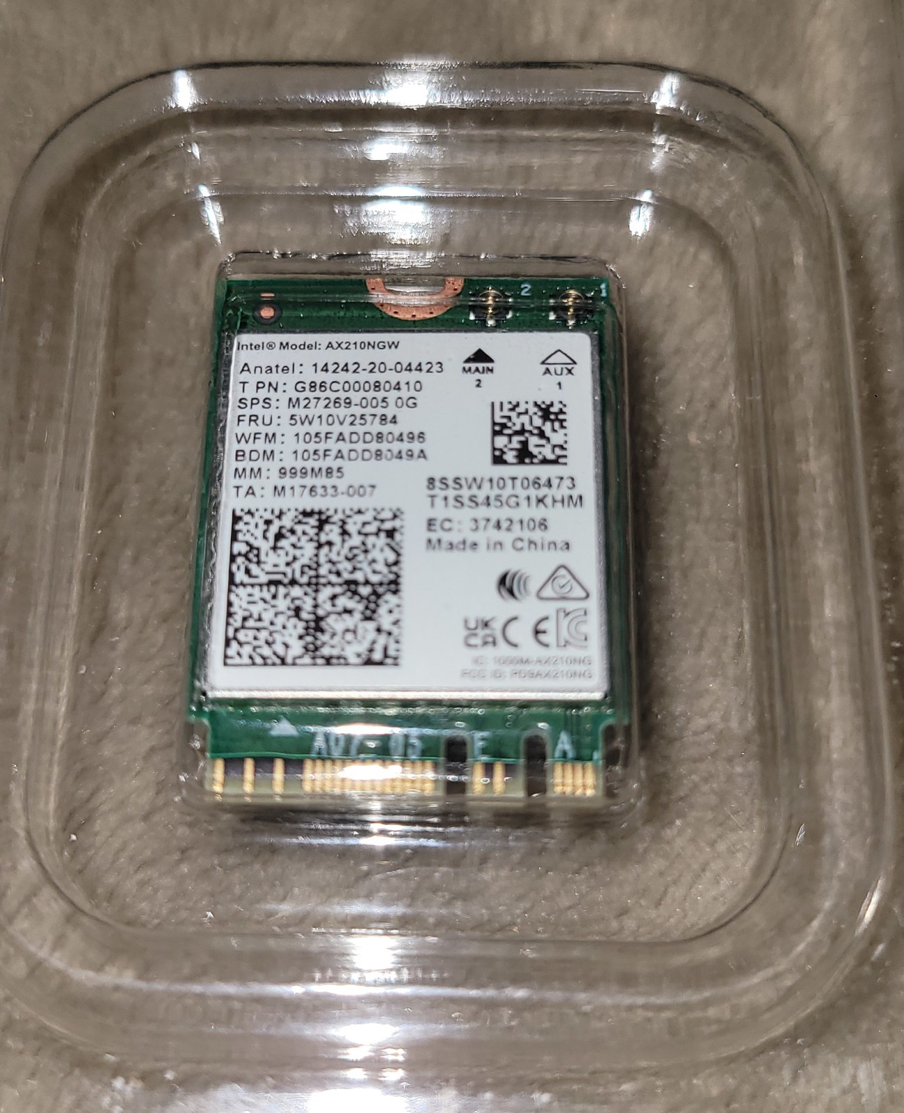 Intel Wi-Fi 6E AX210 – (AX210.NGWG)