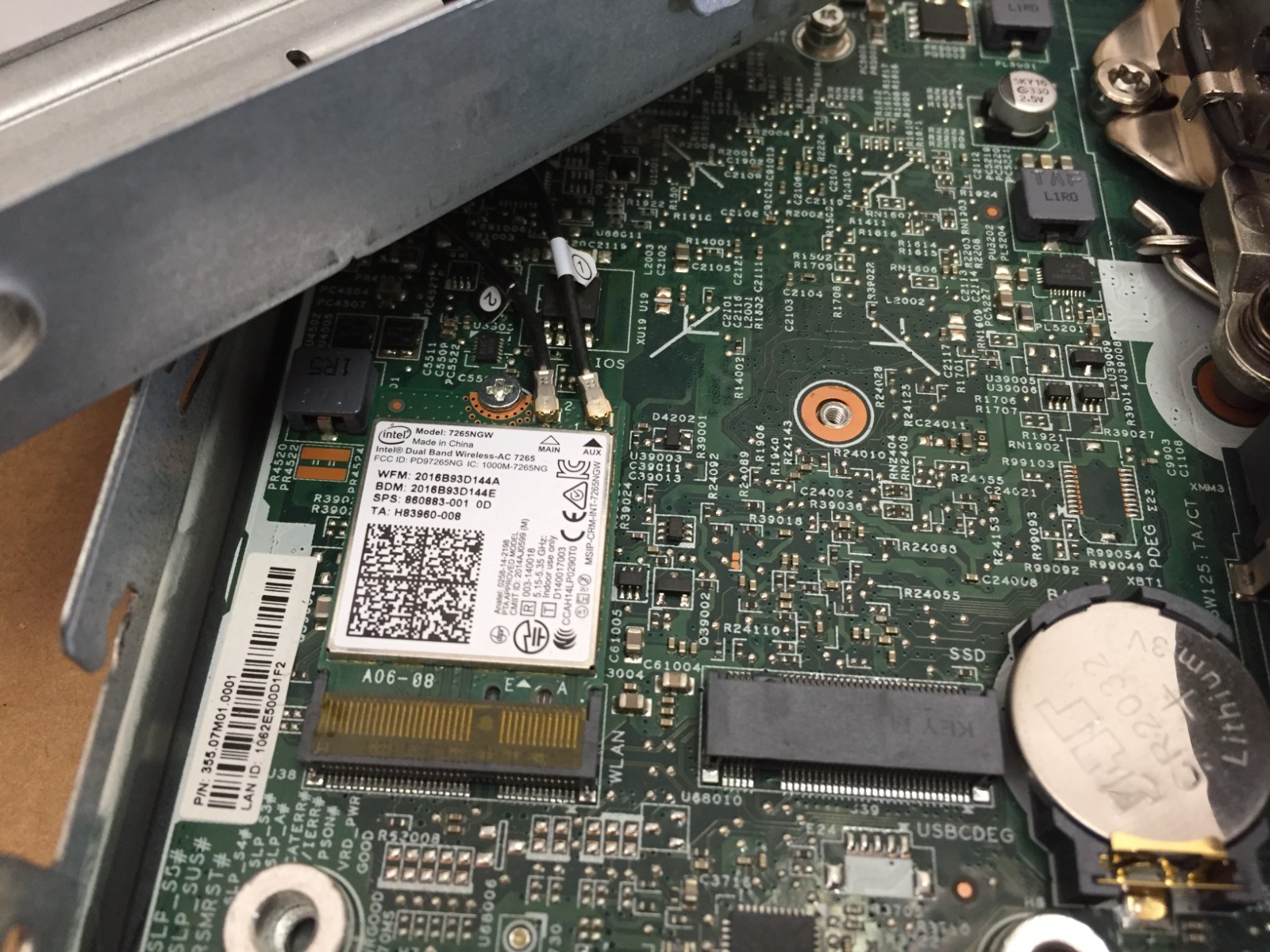 HP ProDesk 600 G3 DM Mini Desktop i5-7500T 2.7GHz WIFI Card – No RAM/SSD/AC