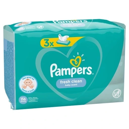 8001841077864 Pampers Fresh Clean Chusteczki Nawilżone 156 szt. Procter & Ga
