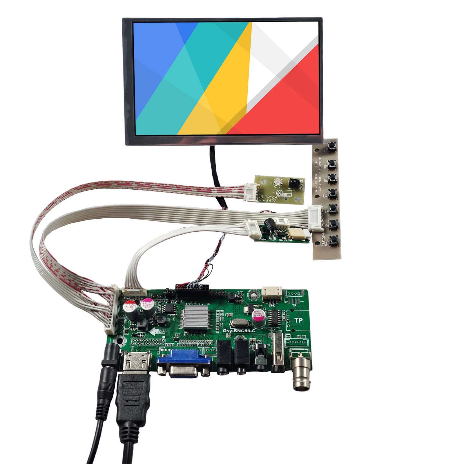 HDVGA AV USB LCD Controller Board 5.6 in LTD056ET3A 1024X600 LCD Screen