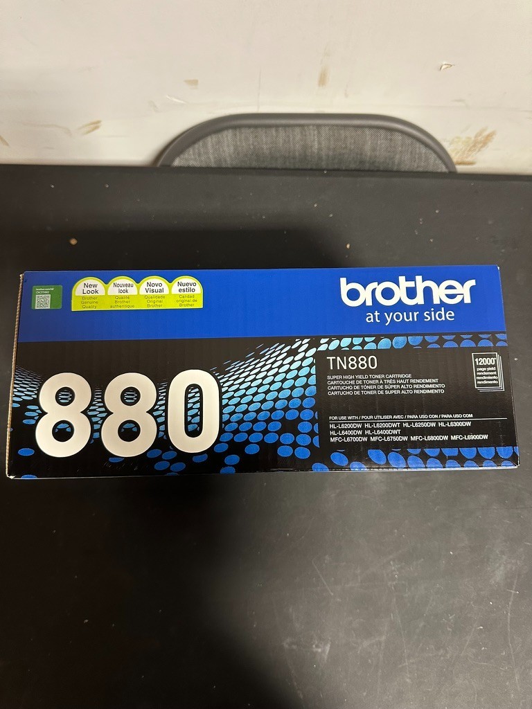 Brother TN-880 TN880 Genuine OEM High Yield Toner Cartridge