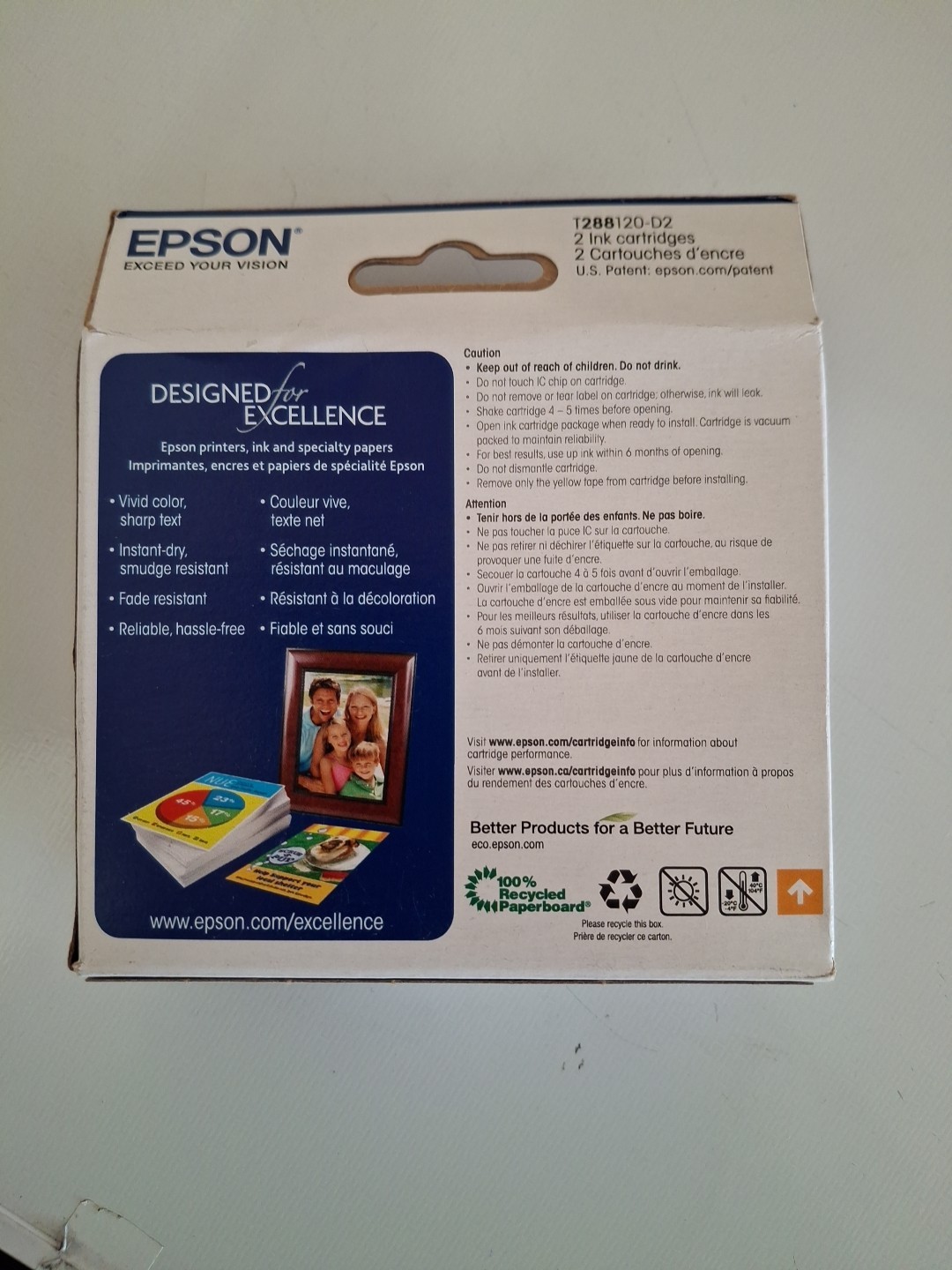 Epson 288 DuraBrite Black Ink Cartridges, Pack Of 2, T288120, Exp. 4/24~4/25