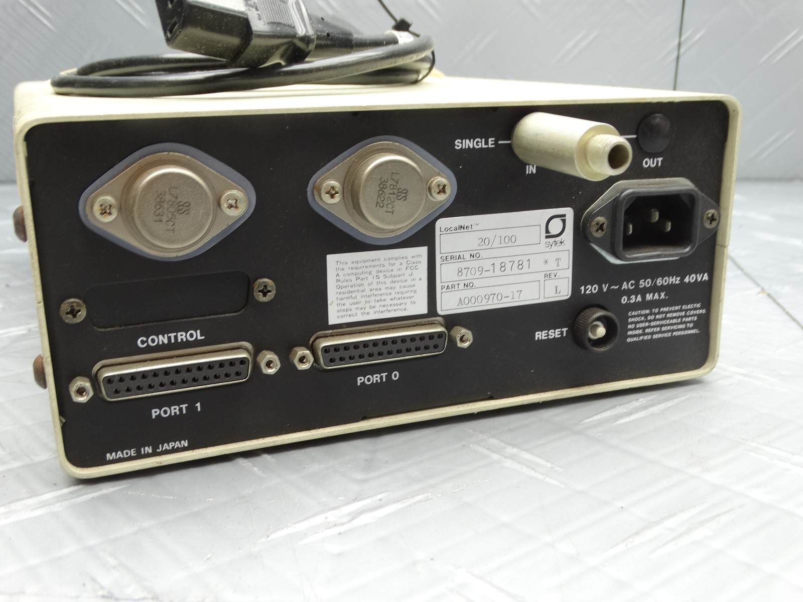LocalNet 20/100 ZO1 Option Vintage Data Encryption Device