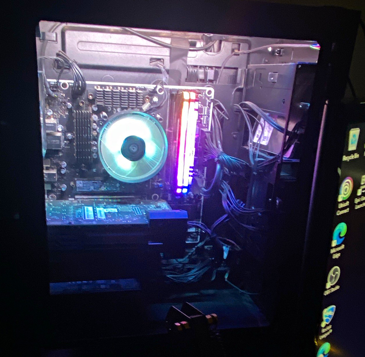 Custom/Whitebox RGB Lighting Gaming Desktop PC Tower – Black