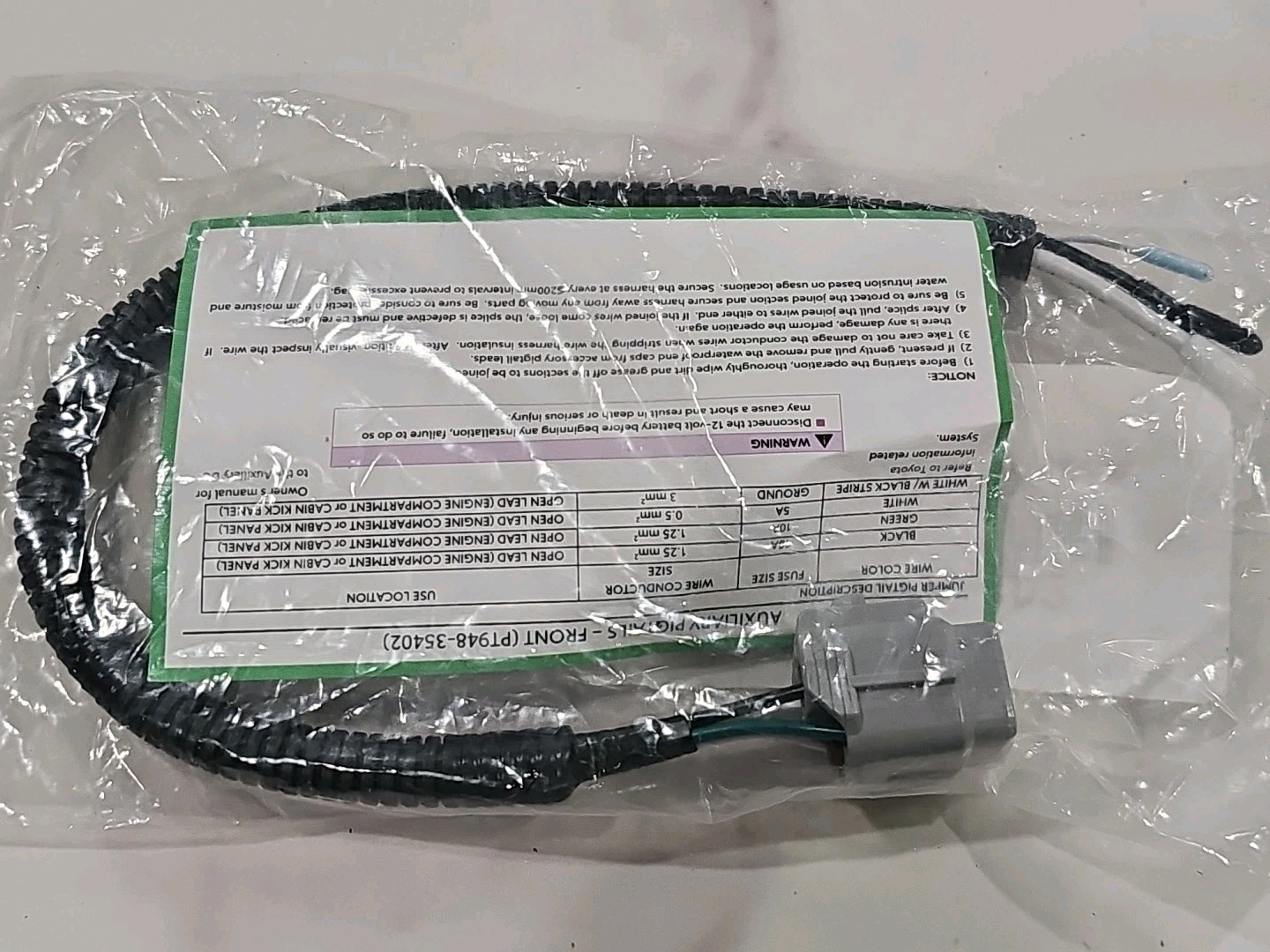 2024-Present Genuine OEM Toyota Tacoma Wiring Harness PT948-35402