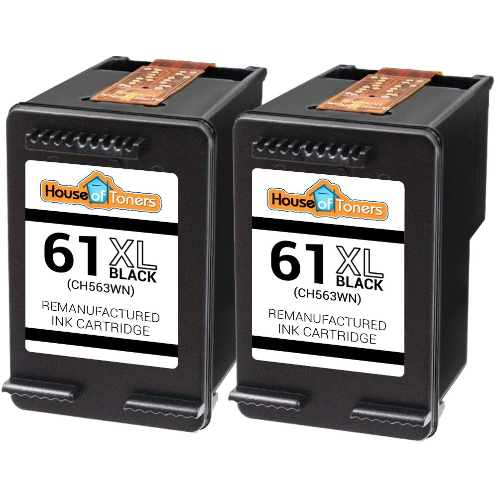 2PK For HP 61XL 2-Black Ink Cartridges 1000 1010 1050 1051 1055 1510