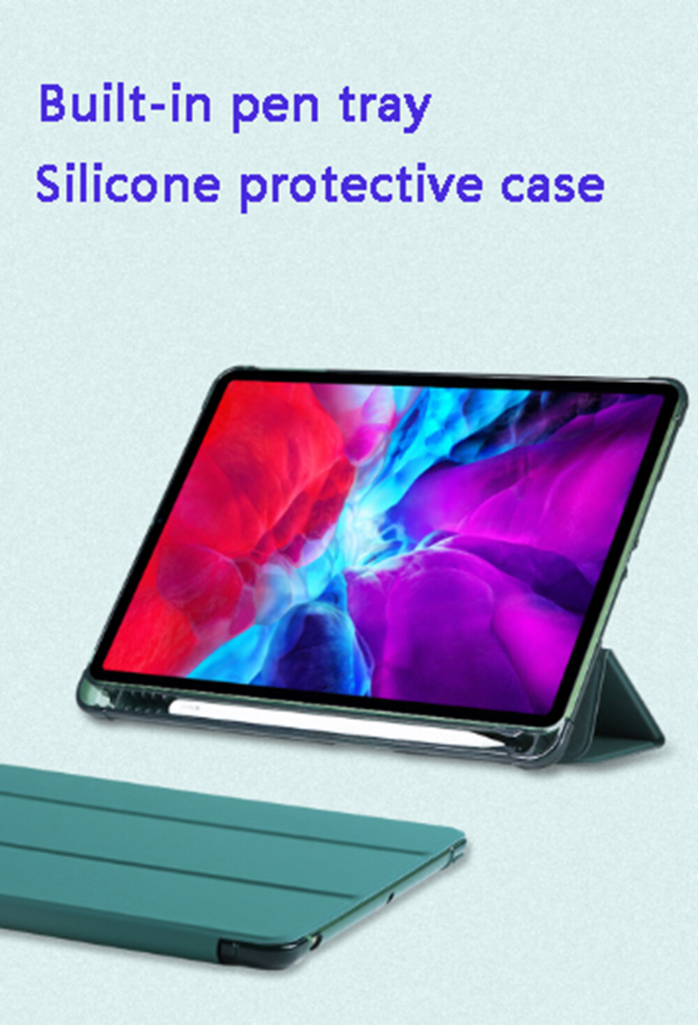 Smart Leather Case Cover W/Pencil Holder For Apple iPad 5th 6th/Air 1 2/Mini 4 5