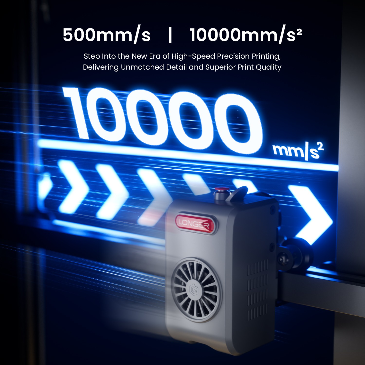 LONGER LK10Plus 3DPrinter 4.3″ Full Color TouchScreen 500mm/s Precision Printing