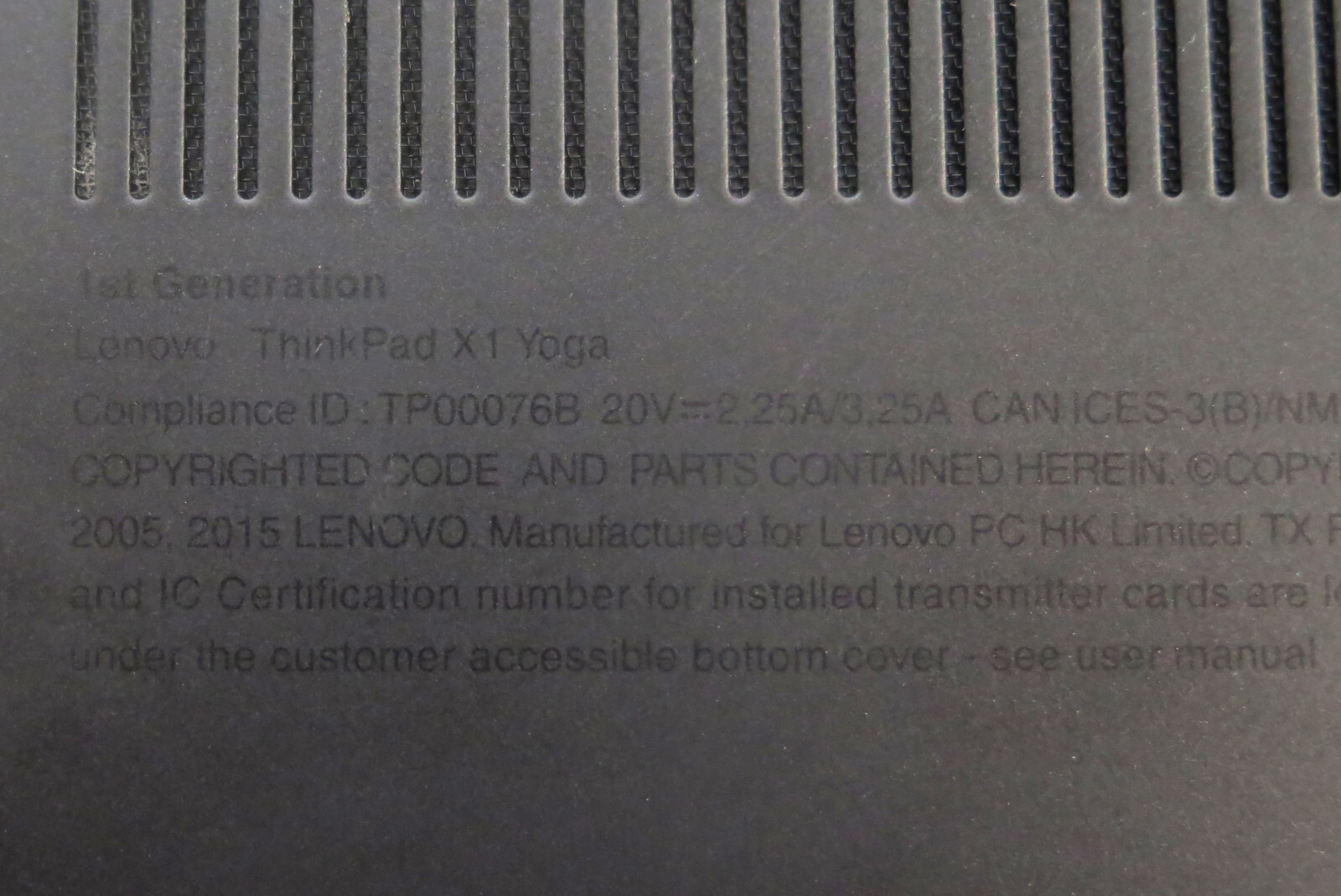 Lenovo ThinkPad 14″ X1 Yoga – 2 in 1 – 2.3GHz Core i5-6200U – 8GB RAM, 256GB SSD
