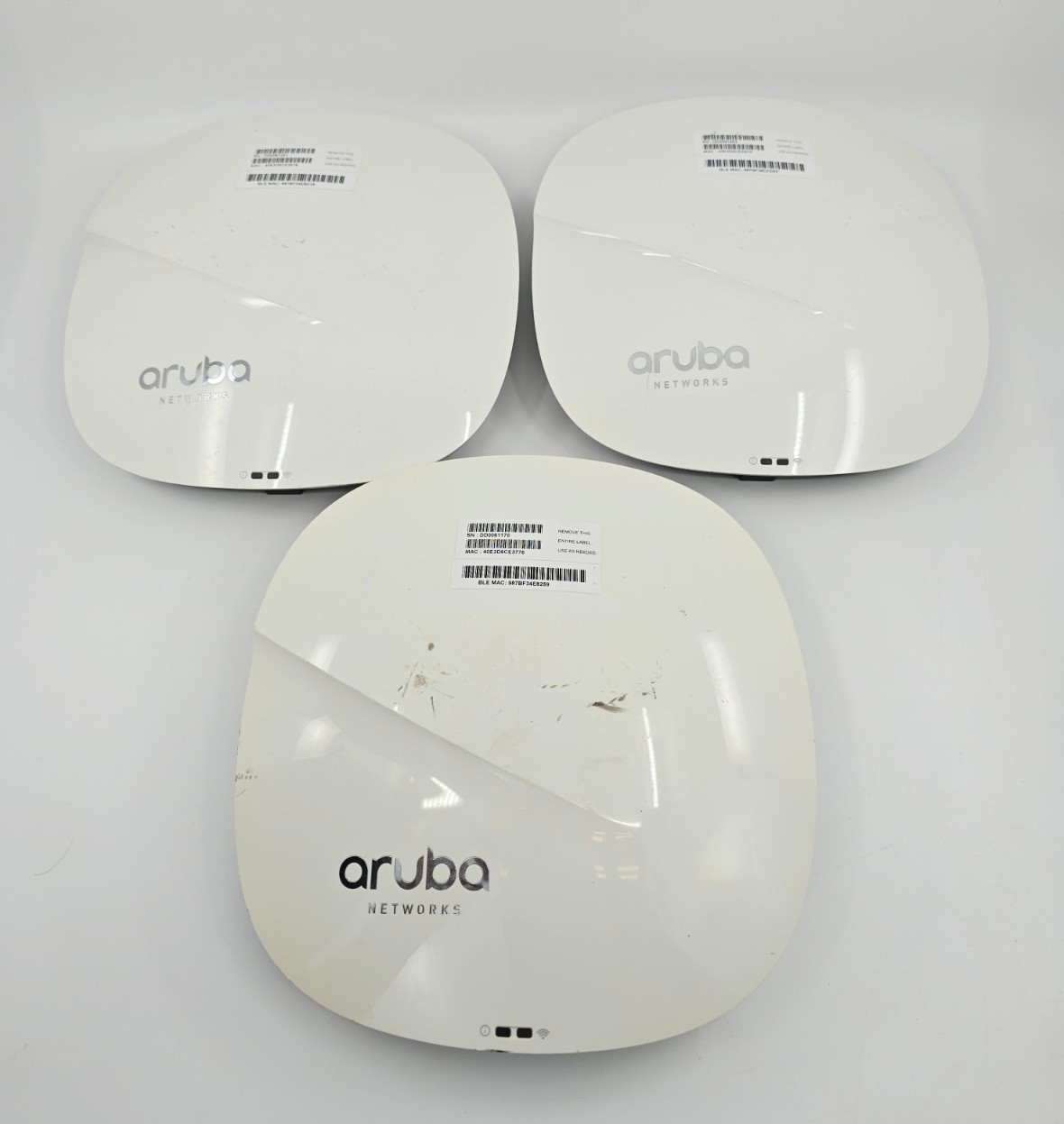 Lot of 3 Aruba AP-325 Dual Band 802.11ac Wireless Access Point APIN0325