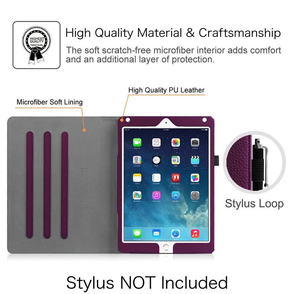 Folio Case Cover for 9.7 iPad 6th / iPad 5th / iPad Air 3 / iPad Air 2 /iPad Air