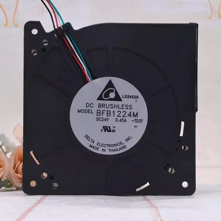 Delta BFB1224M 12032 DC24V 0.45A 12CM 4-Wire Turbo Cooling Fan
