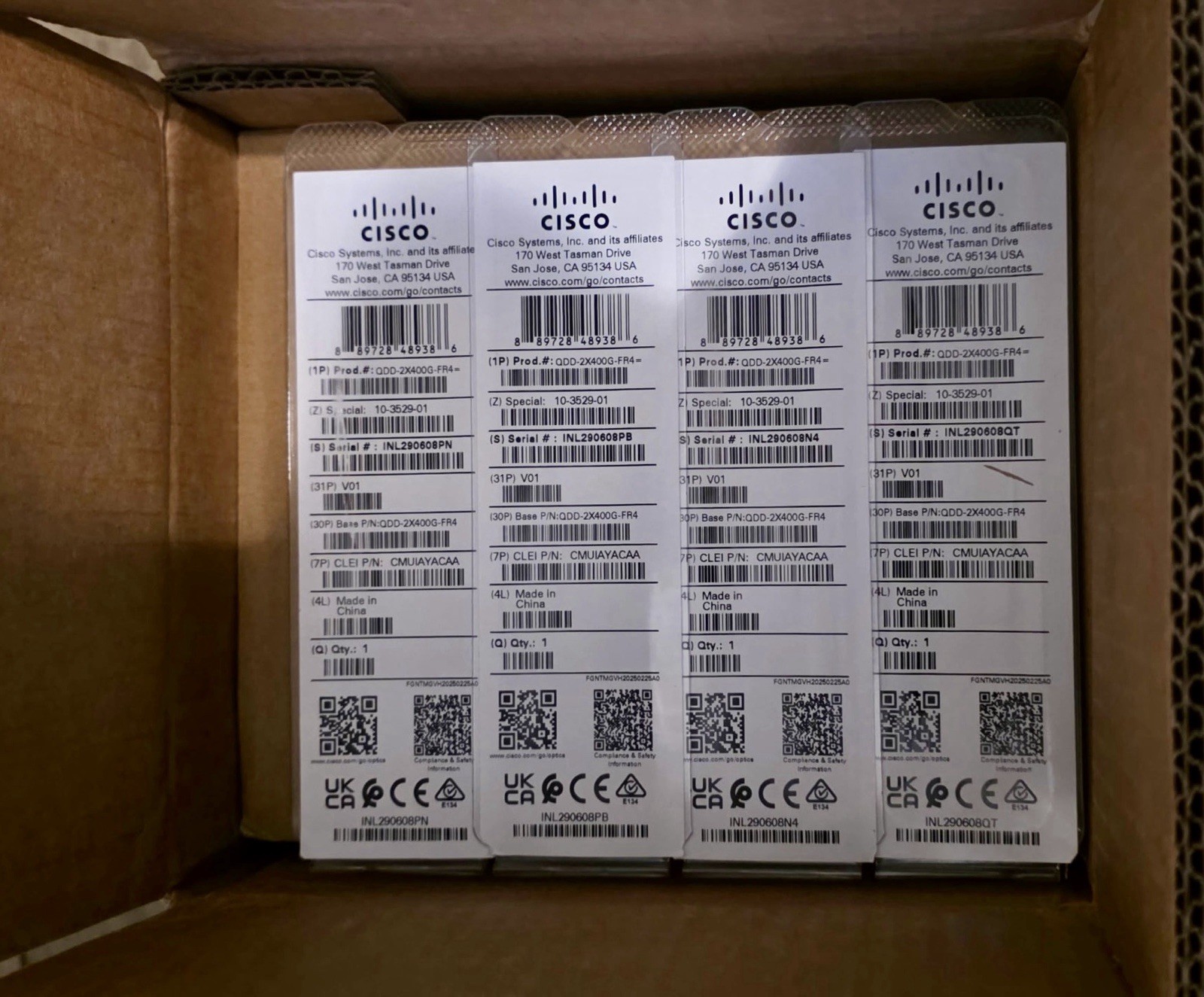 QDD-2X400G-FR4 CISCO 800G QSFP-DD 2X400G-FR4 *NEW SEALED GENUINE** DISCOUNTED**
