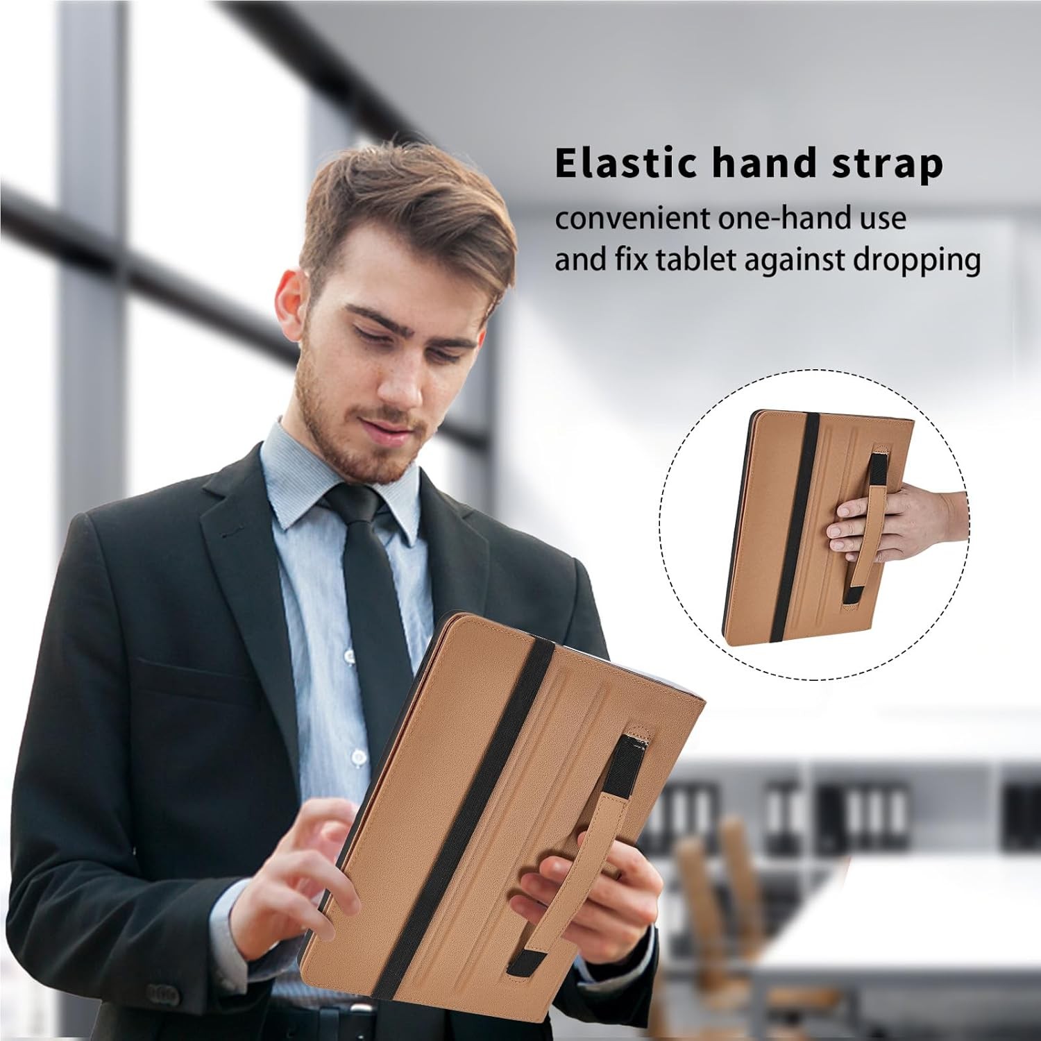 Case for Samsung Galaxy Tab S11 Ultra 2025 14.6-Inch, S Pen Holder, Brown